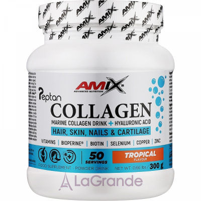 Amix Peptan Marine Collagen Drink + Hyaluronic Acid Tropical   