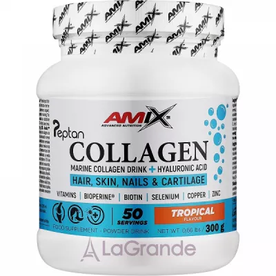 Amix Peptan Marine Collagen Drink + Hyaluronic Acid Tropical   