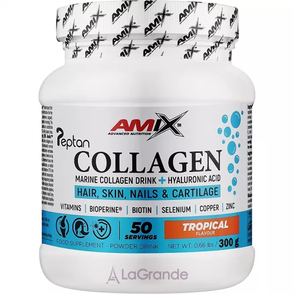 Amix Peptan Marine Collagen Drink + Hyaluronic Acid Tropical ������� �������� 