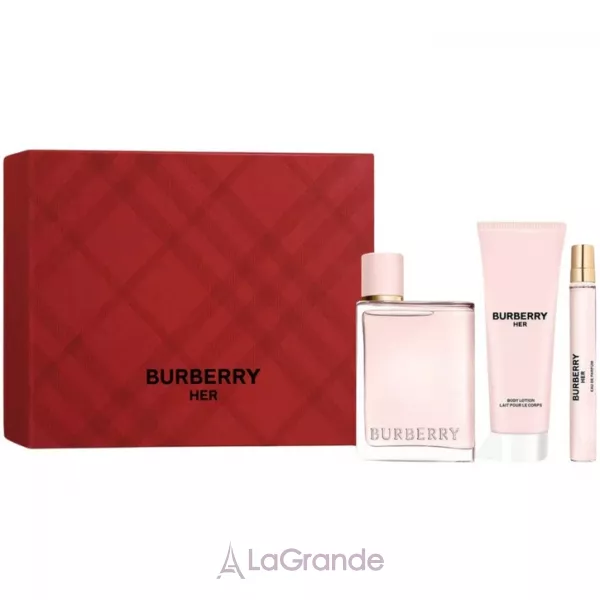 Burberry Her Eau de Parfum ���� (����������� ���� 100 �� + ����������� ���� 10 �� + ������� ��� ��� 75 ��)