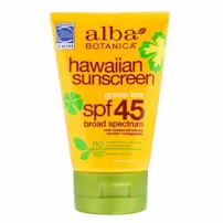 Alba Botanica Hawaiian Sunscreen Green Tea Broad Spectrum SPF45 ��������� �������������� ���� � ������� ���� SPF45
