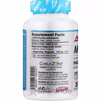 Amix MagneChel Magnesium Bisglycinate Chelate 375 mg ĳ  