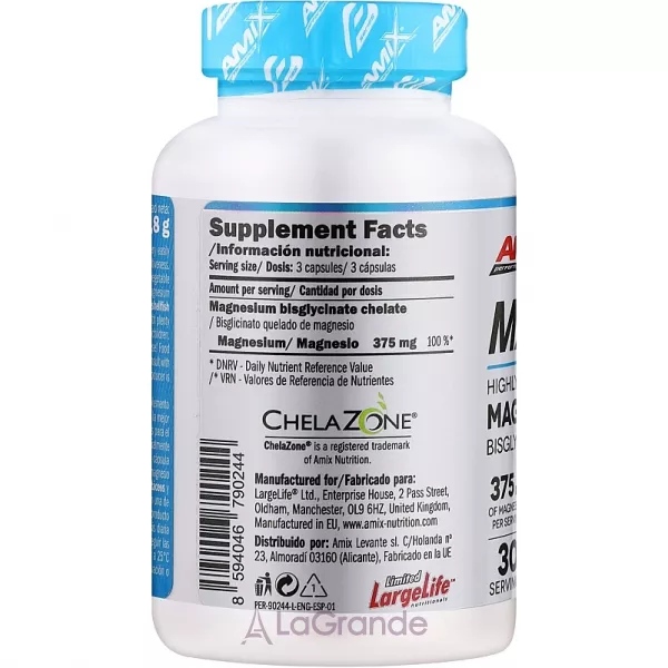 Amix MagneChel Magnesium Bisglycinate Chelate 375 mg ����������� ������� 