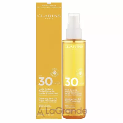 Clarins Glowing Sun Oil High Protection SPF 30     SPF 30