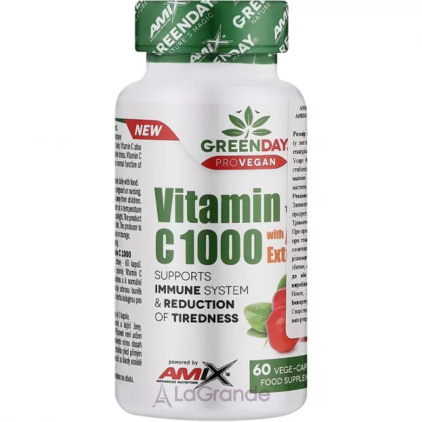 Amix GreenDay ProVegan Vitamin C 1000 mg With Acerola Extract ������� ������� 