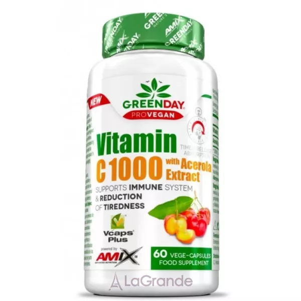 Amix GreenDay ProVegan Vitamin C 1000 mg With Acerola Extract ������� ������� 