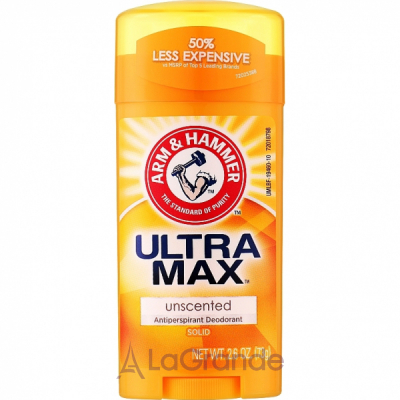 Arm & Hammer Ultra Max Antiperspirant Deodorant Unscented    ,  