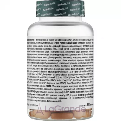 Biotech USA Vegan Multivitamin  - 