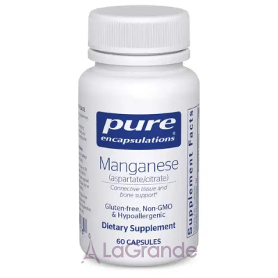 Pure Encapsulations Manganese (Aspartate/Citrate) ĳ  