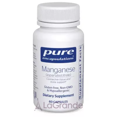 Pure Encapsulations Manganese (Aspartate/Citrate) ĳ  
