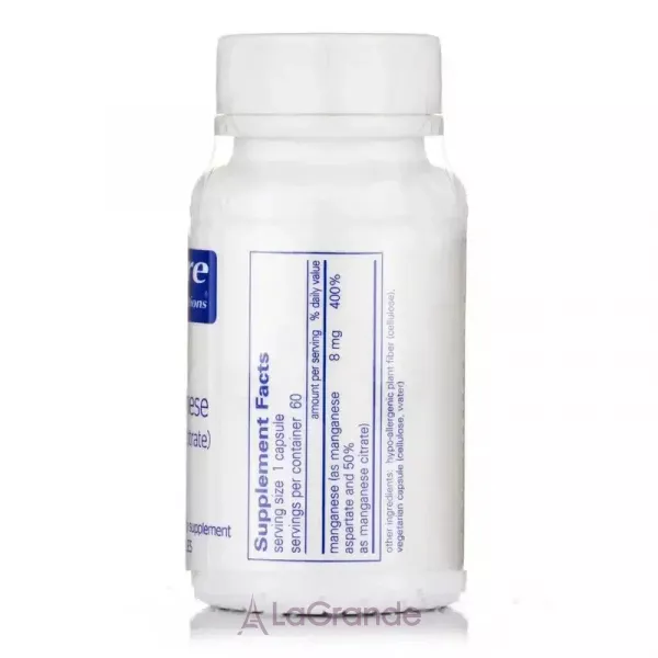 Pure Encapsulations Manganese (Aspartate/Citrate) ����������� ������� 