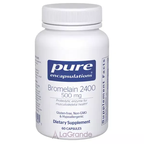 Pure Encapsulations Bromelain 2400 500 mg ����������� ������� 