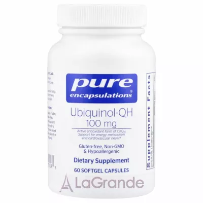 Pure Encapsulations Ubiquinol-QH 100 mg   