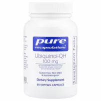 Pure Encapsulations Ubiquinol-QH 100 mg ����������� ������� "��������-QH", 100 ��, ��� ��������� ����������, ��������� ������� � ��������-���������� �������