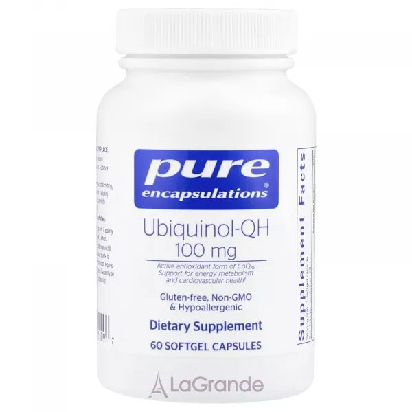 Pure Encapsulations Ubiquinol-QH 100 mg ����������� ������� 