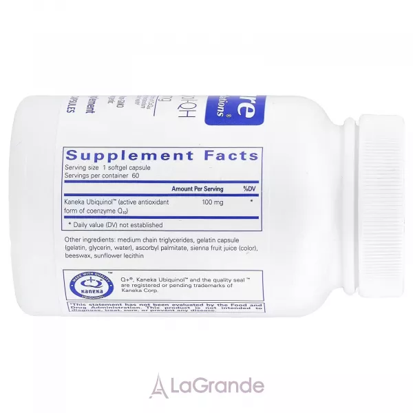 Pure Encapsulations Ubiquinol-QH 100 mg ����������� ������� 