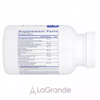 Pure Encapsulations Systemic Enzyme Complex    , ,   '