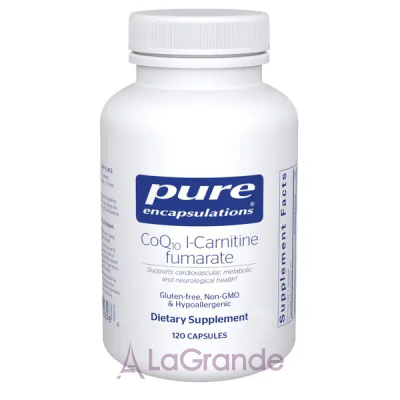 Pure Encapsulations CoQ10 l-Carnitine Fumarate ĳ   -  