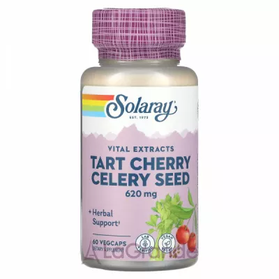 Solaray Tart Cherry Celery Seed 620 mg   