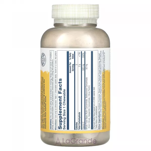 Solaray Vitamin C 500 mg Chewable ����������� ������� 