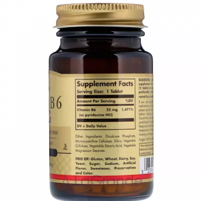 Solgar Vitamin B6 25 mg ĳ  