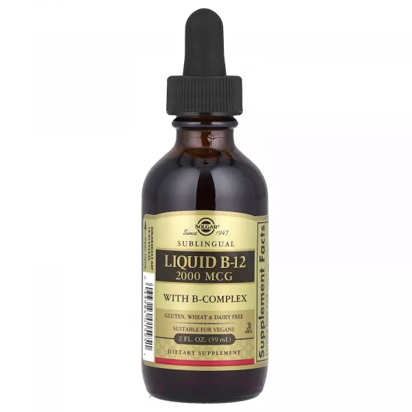 Solgar Liquid B-12 2000 mcg with B-Complex ĳ������ ������� 