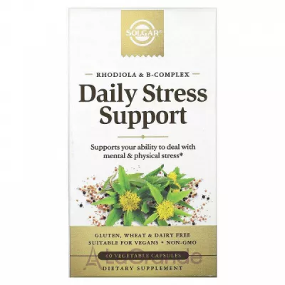 Solgar Rhodiola & B-Complex Daily Stress Support ĳ       