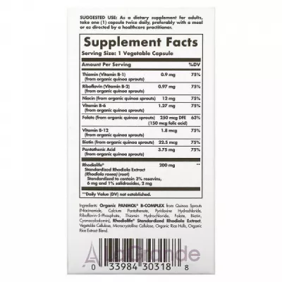 Solgar Rhodiola & B-Complex Daily Stress Support ĳ       