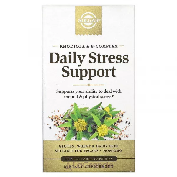 Solgar Rhodiola & B-Complex Daily Stress Support ĳ������ ������� ��� ������� �������� ��� ����� 