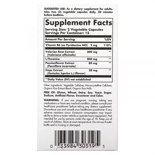 Solgar Sleep & Stress Support ����������� ������� ��� ��������� ��� � �������� �������