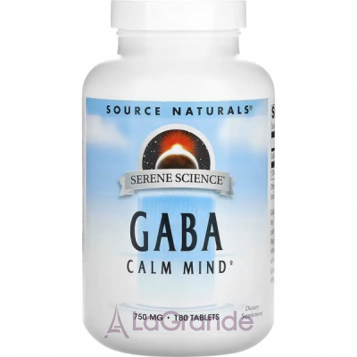 Source Naturals GABA Calm Mind 750 mg   