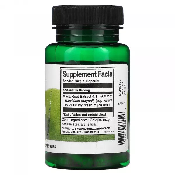 Swanson Maca 500 mg ����������� ������� ��� ��������� ������������ �������� 