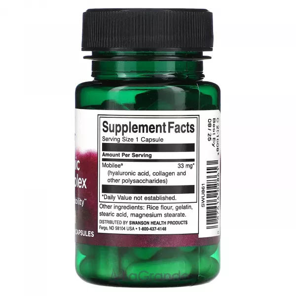 Swanson Hyaluronic Acid Complex 30 mg �������� ���������� �������, 33 ��