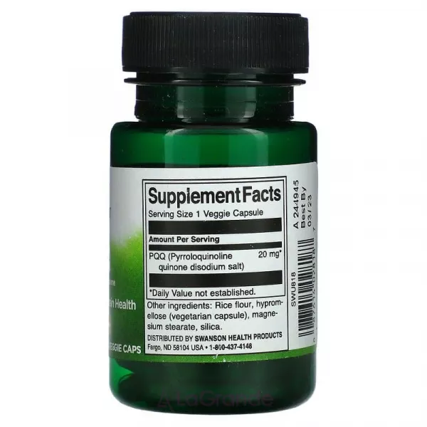 Swanson PQQ 20 mg ĳ������ ������� 