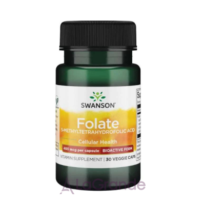 Swanson Folate 5-Methyltetrahydrofolic Acid 400 mcg ĳ  