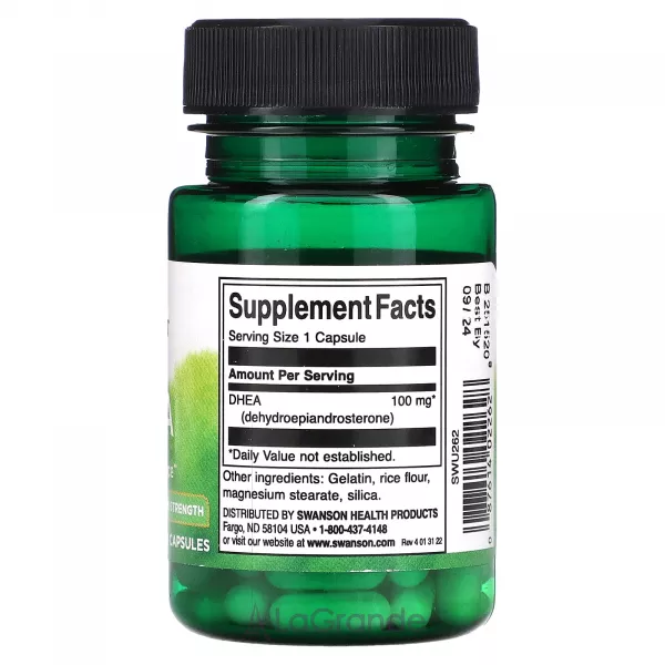 Swanson DHEA 100 mg ĳ������ ������� 