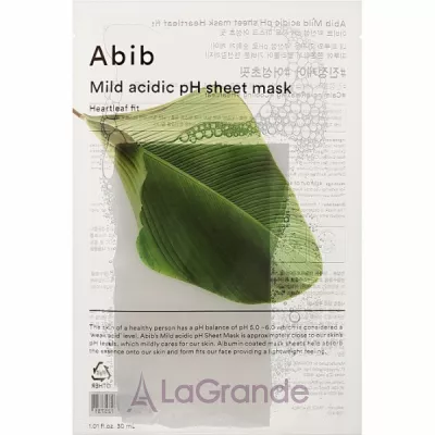 Abib Abib Mild Acidic pH Heartleaf Sheet Mask    