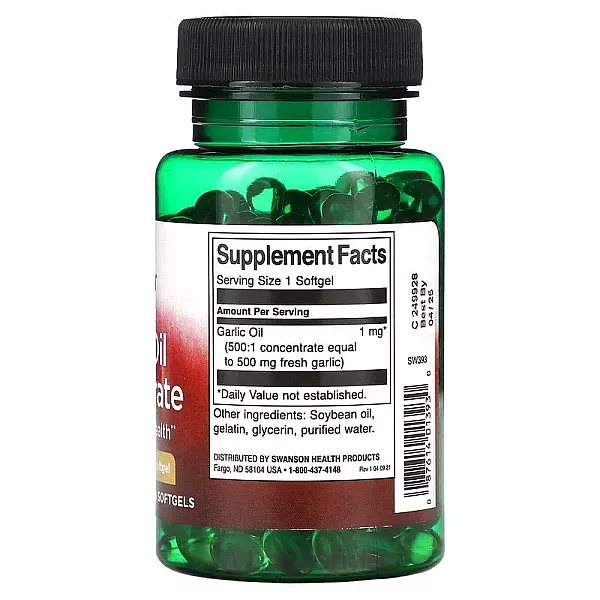 Swanson Garlic Oil Concentrate 500 mg ����������� ������� 