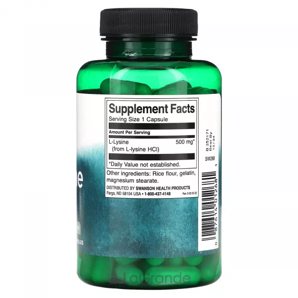 Swanson L-Lysine 500 mg ����������� ������� 