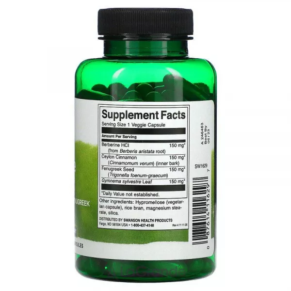 Swanson Berberine Complex with Cinnamon, Gymnema & Fenugreek �������� 