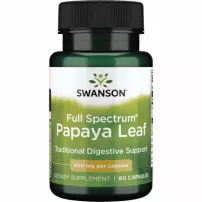 Swanson Full Spectrum Papaya Leaf 400 mg ĳ������ ������� "����� ����� ������� �������", 400 ��