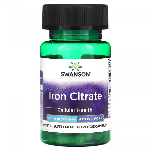 Swanson Iron Citrate 25 mg ����������� ������� 