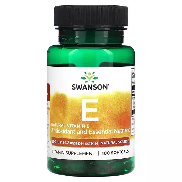 Swanson Natural Vitamin E 200 IU ĳ������ ������� 