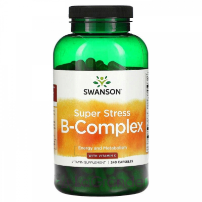 Swanson Super Stress B-Complex with Vitamin C -   