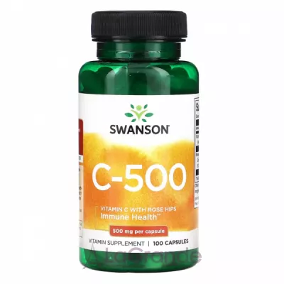Swanson Vitamin C with Rose Hips 500 mg   