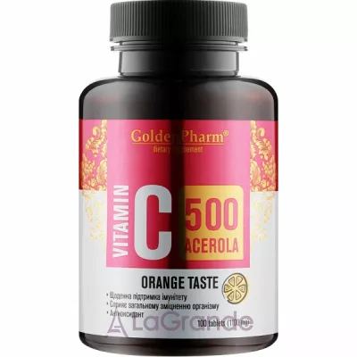 Golden Pharm Vitamin C 500 Acerola Orange Taste ĳ  