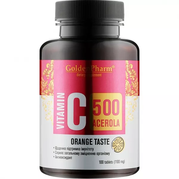 Golden Pharm Vitamin C 500 Acerola Orange Taste ����������� ������� 