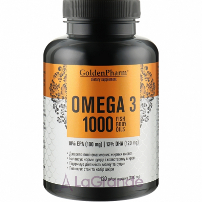 Golden Pharm Omega 3 1000 Fish Body Oils   