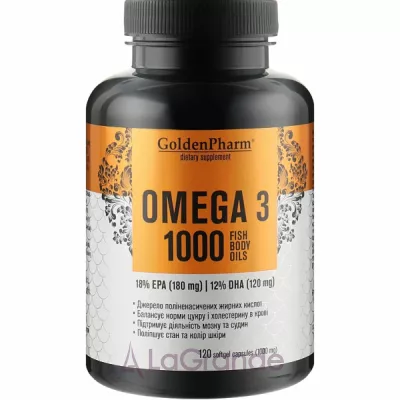 Golden Pharm Omega 3 1000 Fish Body Oils   
