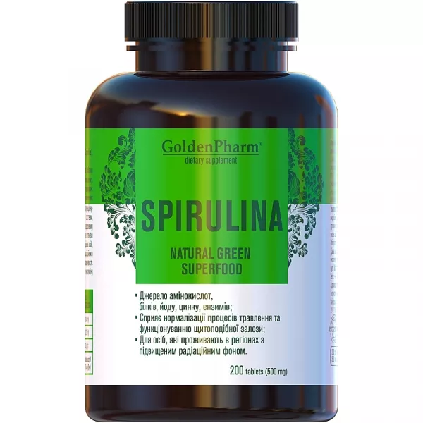 Golden Pharm Natural Green Superfood Spirulina ������� ������� 